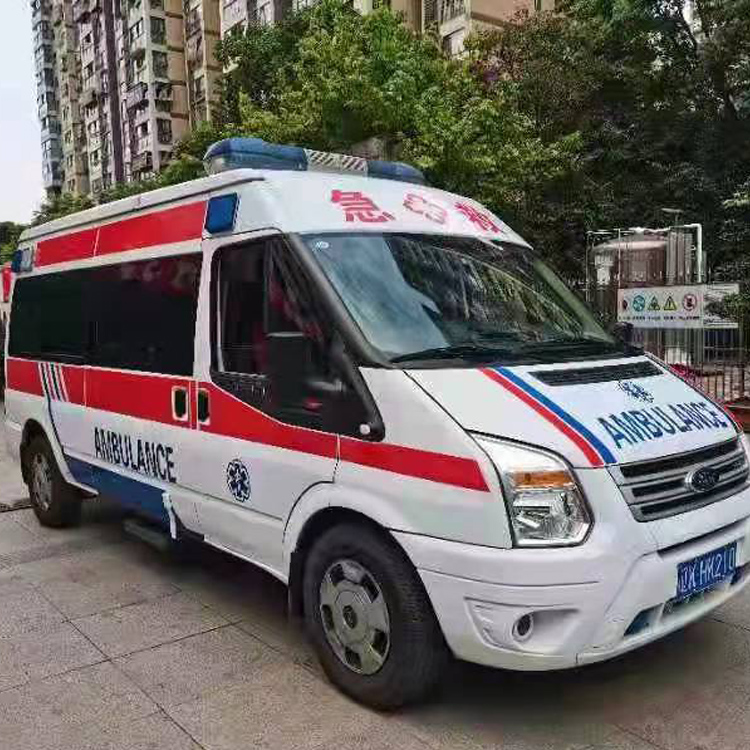 威县长途救护车护送病人返乡